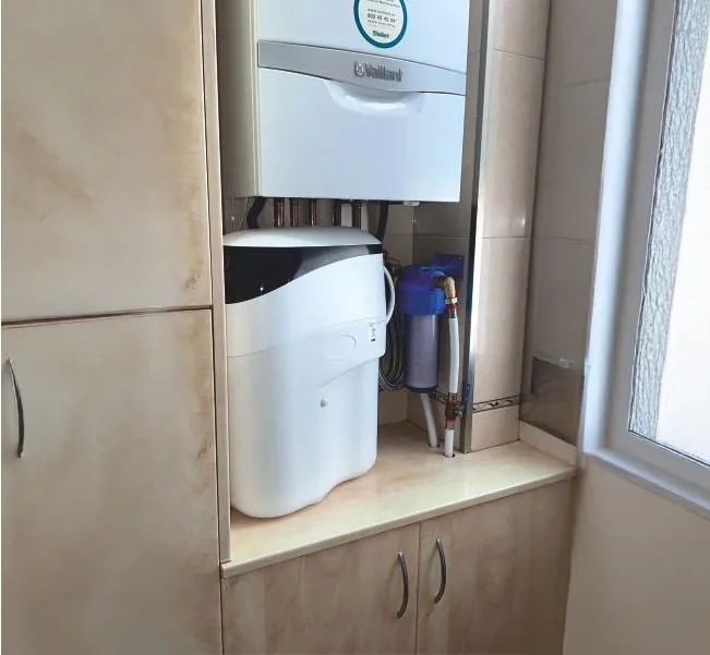 Descalcificador domestico salino